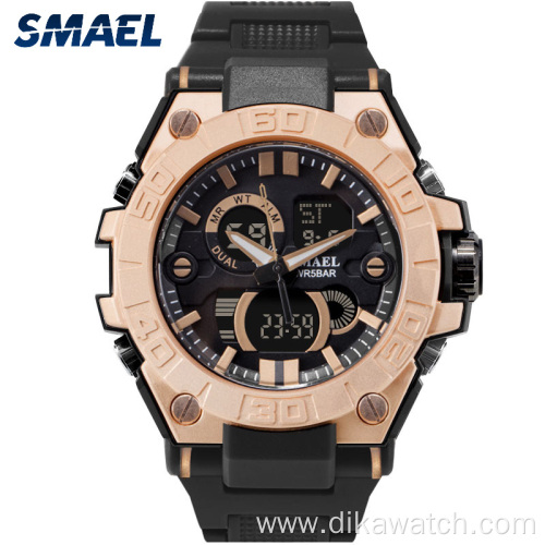 SMAEL Luxury Brand Men Analog Digital Watch